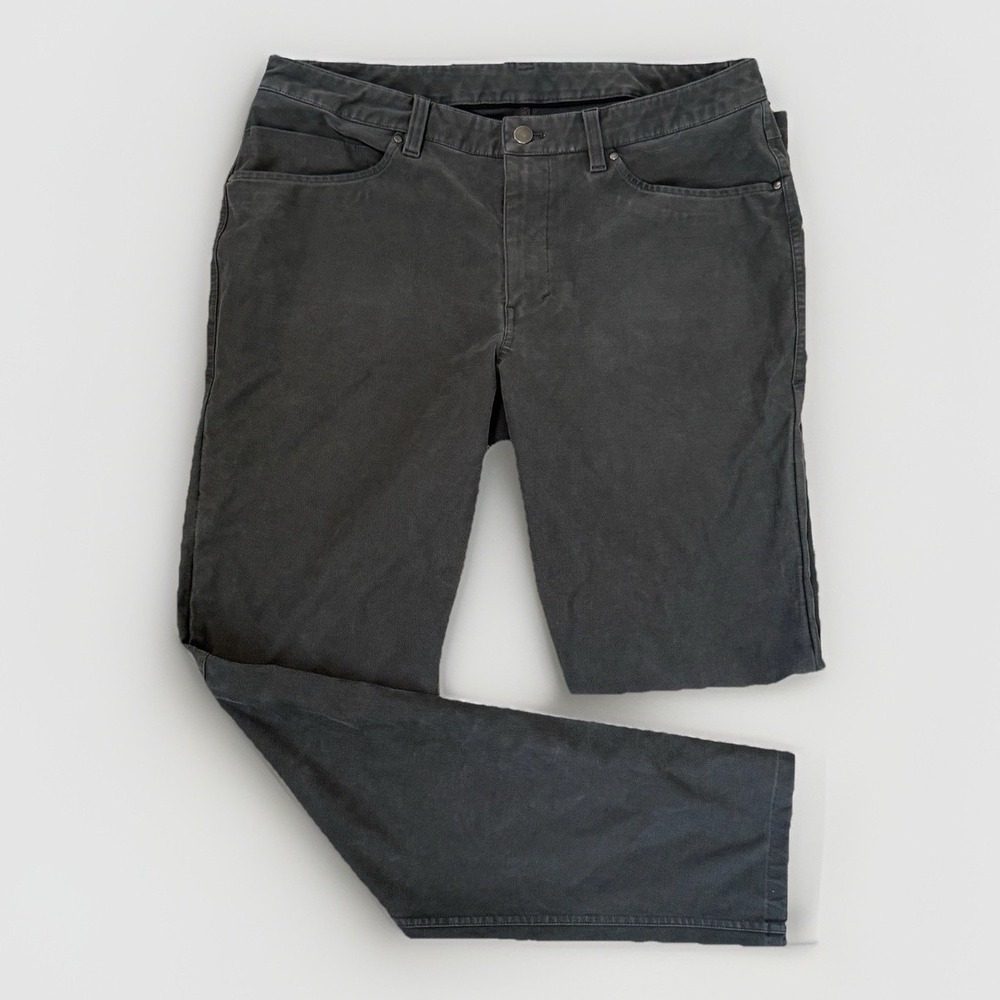Lululemon ABC Pant Slim Utilitech Abrasion Resistant LM5ABNS Dark Gray 34x32